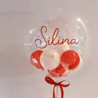 Ben je op zoek naar een bijzonder cadeau voor je geliefde? Ontdek onze gepersonaliseerde bubble ballon, een transparante ballon die je kunt laten personaliseren met een tekst naar keuze.

#Valentijn #Party #Event #Ballonnen #Decoratie #Bloemen #Backdrop #Verloving #Engagement #Bridetobe #Overijssel #Twente #Feestvieren #Verhuur #Stylingoplocatie